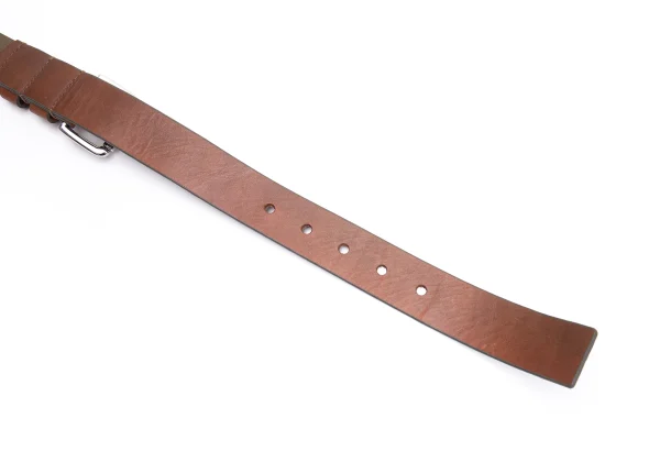 ARMANI EXCHANGE Double Buckle Leather Belt K-162374_009