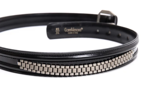 GIANNI VERSACE Metal Band Leather Belt K-162377_004