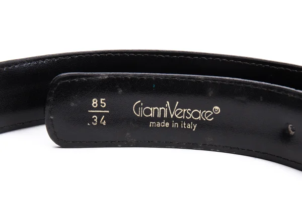GIANNI VERSACE Metal Band Leather Belt K-162377_009