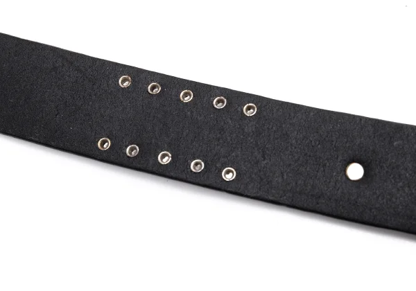 GIANNI VERSACE Medusa Rivet Buckle Design Leather Belt K-162379_008
