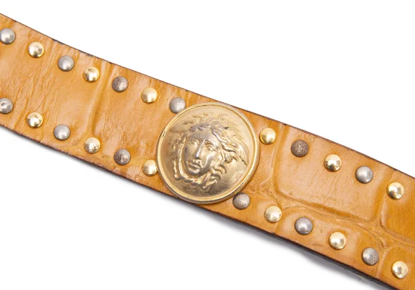 GIANNI VERSACE Rivet Leather Belt K-162380_006