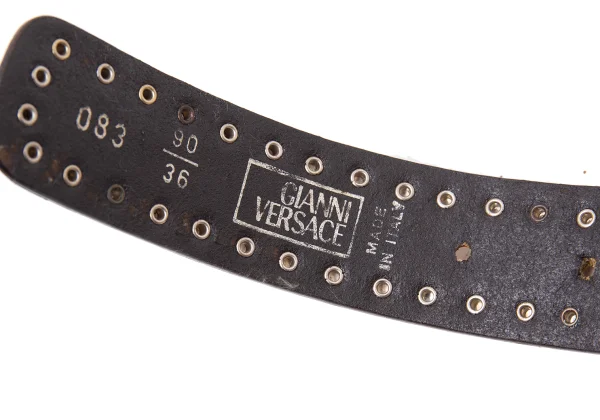 GIANNI VERSACE Rivet Leather Belt K-162380_009