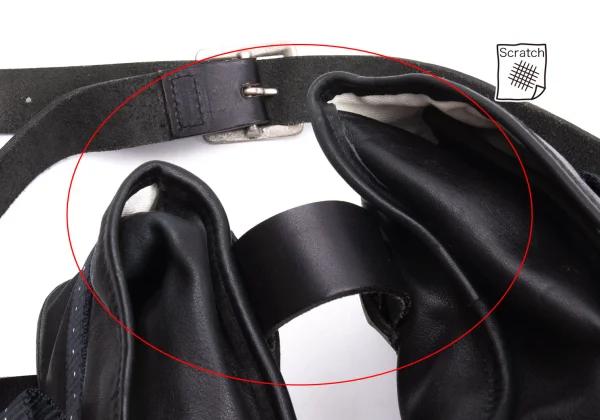 ISAMU KATAYAMA BACKLASH Belted Leather Waist bag K-162382_003