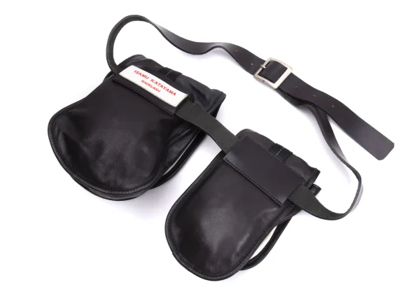 ISAMU KATAYAMA BACKLASH Belted Leather Waist bag K-162382_007