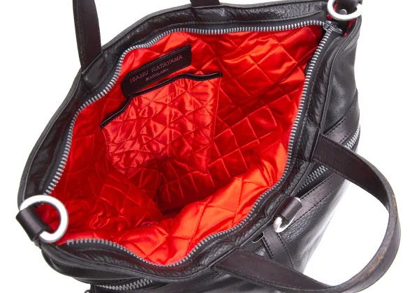 ISAMU KATAYAMA BACKLASH Quilting Lining Leather Tote Bag K-162383_013