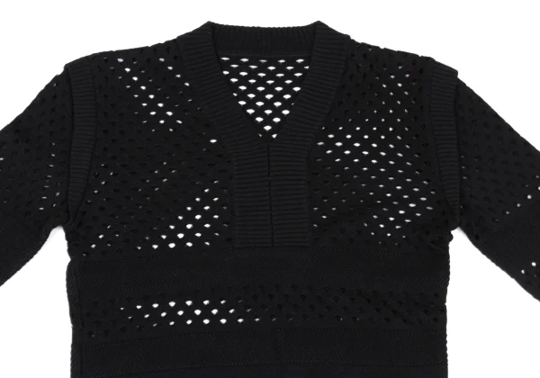 KARL LAGERFELD Mesh Striped Knit K-162386_003