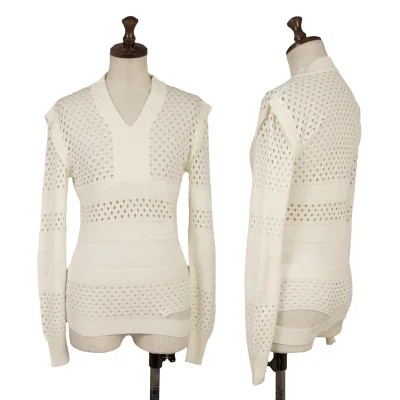 KARL LAGERFELD Mesh Striped Knit