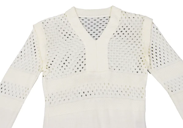 KARL LAGERFELD Mesh Striped Knit K-162387_003