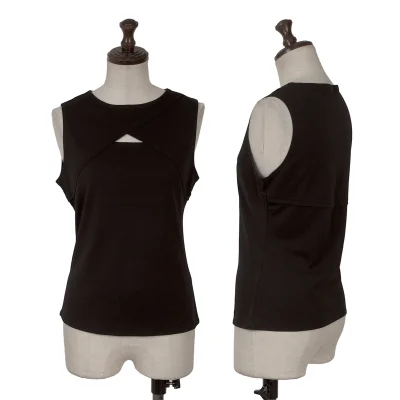 KARL LAGERFELD Switching Cutting Tank Top