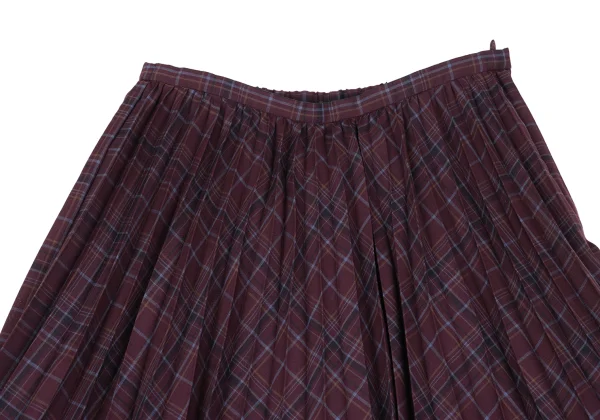 Mademoiselle NON NON Checker Pleats Skirt K-162395_004