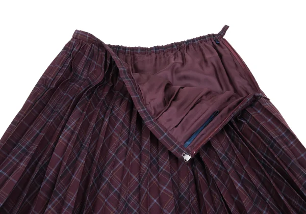 Mademoiselle NON NON Checker Pleats Skirt K-162395_005