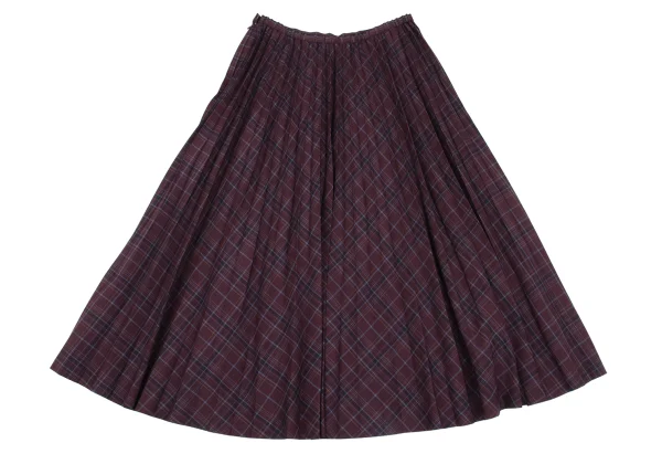Mademoiselle NON NON Checker Pleats Skirt K-162395_008