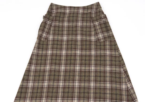 Mademoiselle NON NON Cotton Blended Checker Skirt K-162396_003