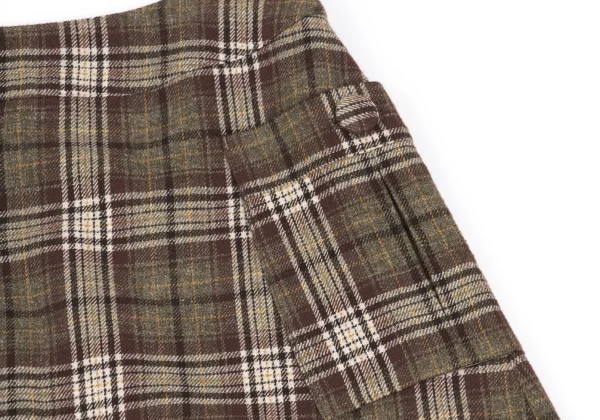Mademoiselle NON NON Cotton Blended Checker Skirt K-162396_005