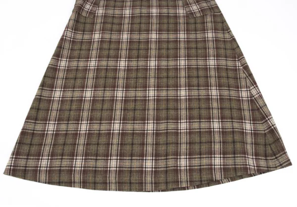 Mademoiselle NON NON Cotton Blended Checker Skirt K-162396_006