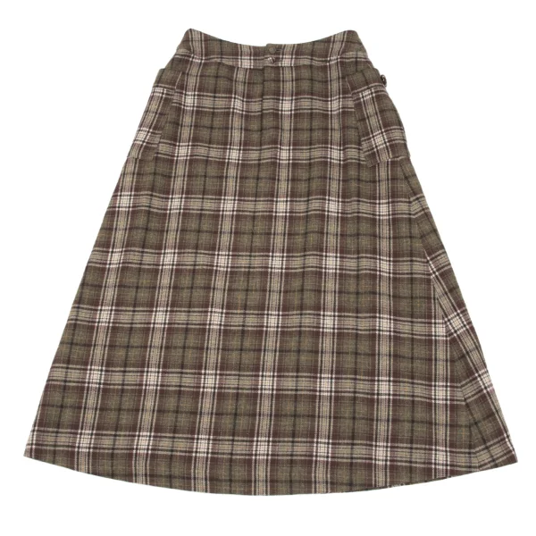 Mademoiselle NON NON Cotton Blended Checker Skirt K-162396_008