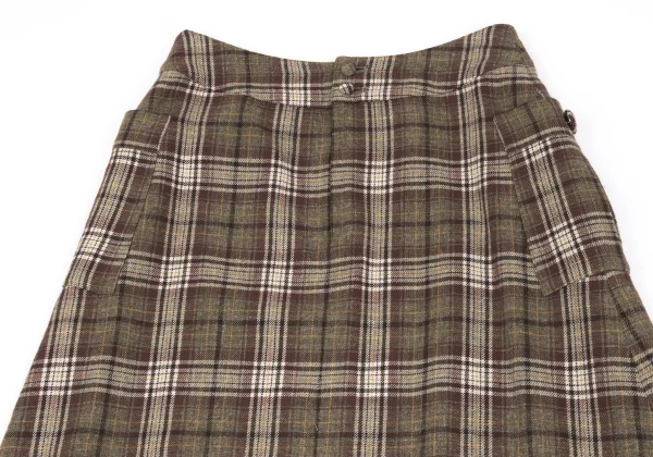Mademoiselle NON NON Cotton Blended Checker Skirt K-162396_009