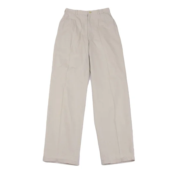 Mademoiselle NON NON Cotton Straight Pants Ivory 36S K-162397_001