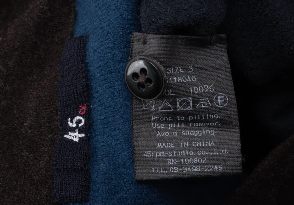 45rpm 45R Color Switching Knit Cardigan K-162401_015