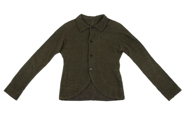 Y's Wool Round-hem Knit Jacket K-162402_002