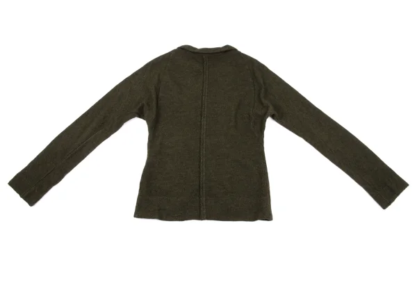 Y's Wool Round-hem Knit Jacket K-162402_011
