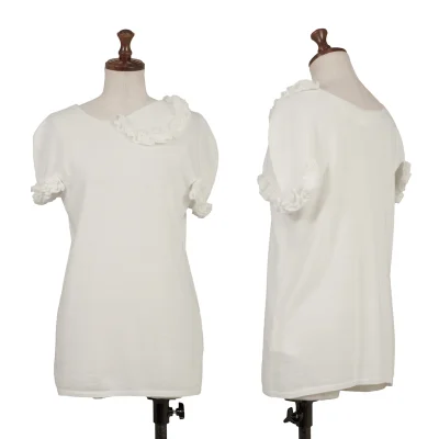 COMME des GARCONS Frill Patch Design Knit Top
