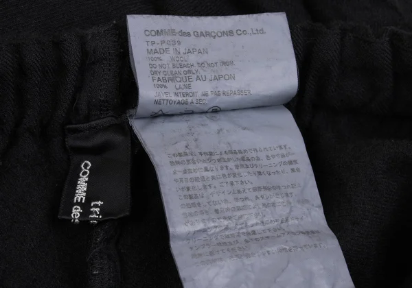 tricot COMME des GARCONS Dyed Boots-cut Design Pants K-162405_011