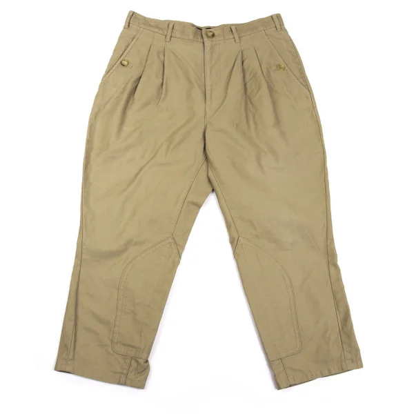 ジュンヤワタナベ コムデギャルソンJUNYA WATANABE COMME des GARCONS コットン切替ツータックチノパンツ ベージュS