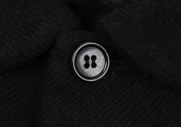 BLACK COMME des GARCONS Front Belted Wool Jacket K-162408_005
