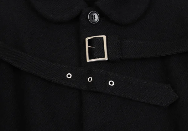 BLACK COMME des GARCONS Front Belted Wool Jacket K-162408_006