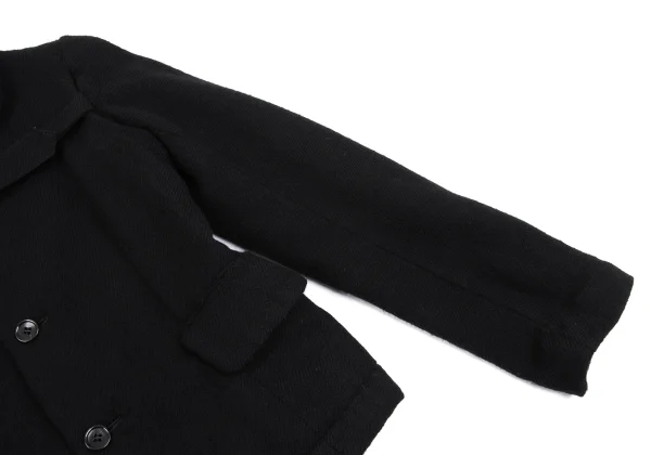 BLACK COMME des GARCONS Front Belted Wool Jacket K-162408_007