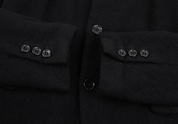 BLACK COMME des GARCONS Front Belted Wool Jacket K-162408_008