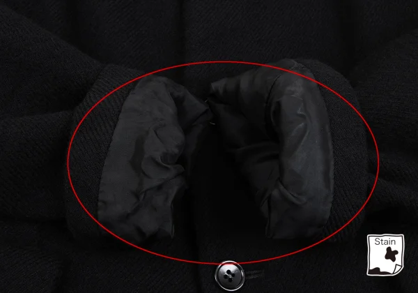 BLACK COMME des GARCONS Front Belted Wool Jacket K-162408_009