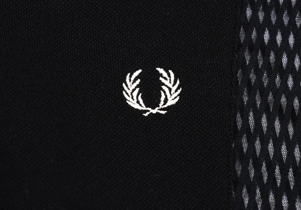 FRED PERRY×mintdesigns See-through Stripe Switching Sleeveless Polo Shirt K-162410_006