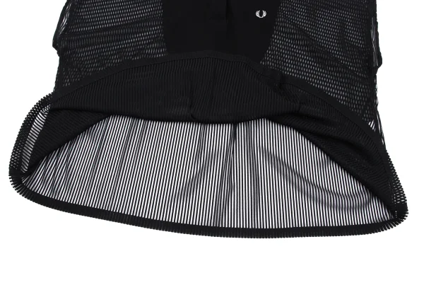 FRED PERRY×mintdesigns See-through Stripe Switching Sleeveless Polo Shirt K-162410_011
