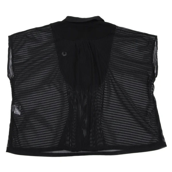FRED PERRY×mintdesigns See-through Stripe Switching Sleeveless Polo Shirt K-162410_012