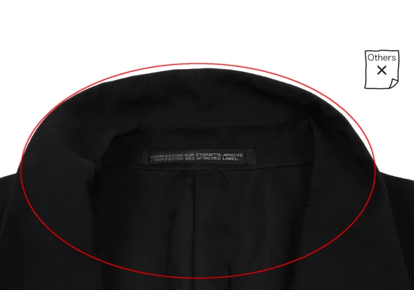 Yohji Yamamoto POUR HOMME Velour Switching Wool Gaba Jacket K-162414_004