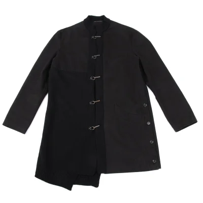 Yohji Yamamoto POUR HOMME Knit Switching Cotton Chinese Jacket