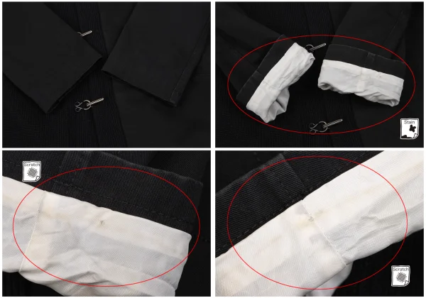 Yohji Yamamoto POUR HOMME Knit Switching Cotton Chinese Jacket K-162416_008