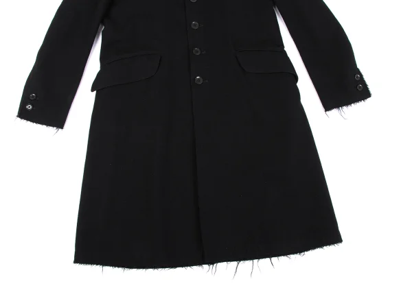 Yohji Yamamoto POUR HOMME Cut Off Wool Chester Coat K-162417_009