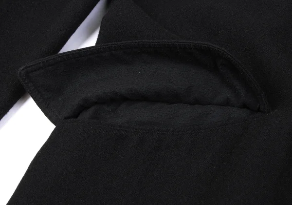 Yohji Yamamoto POUR HOMME Cut Off Wool Chester Coat K-162417_010