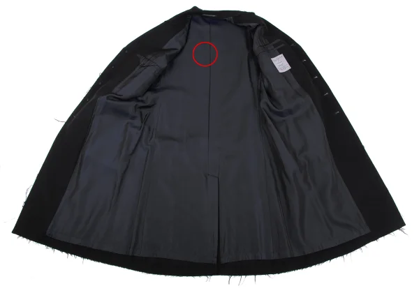 Yohji Yamamoto POUR HOMME Cut Off Wool Chester Coat K-162417_012