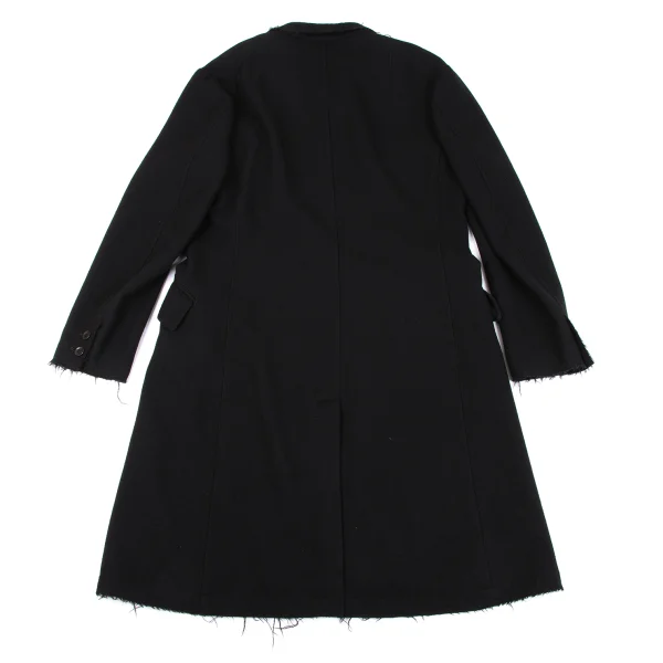 Yohji Yamamoto POUR HOMME Cut Off Wool Chester Coat K-162417_014