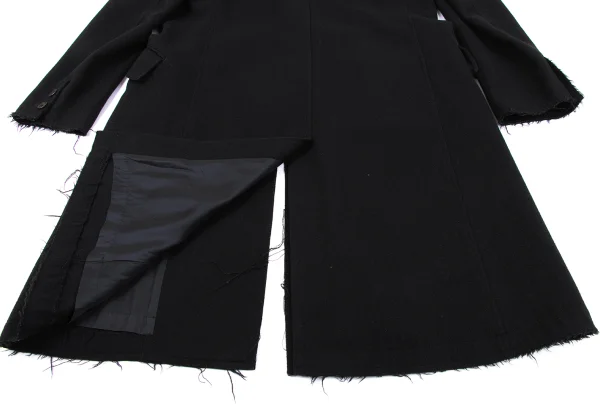 Yohji Yamamoto POUR HOMME Cut Off Wool Chester Coat K-162417_015