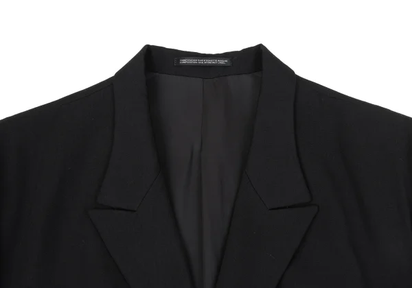 Yohji Yamamoto POUR HOMME Wool Gaba Doctor Jacket K-162418_003