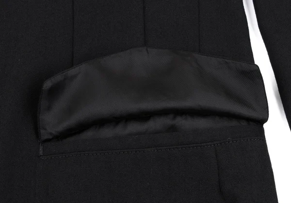 Yohji Yamamoto POUR HOMME Wool Gaba Doctor Jacket K-162418_010