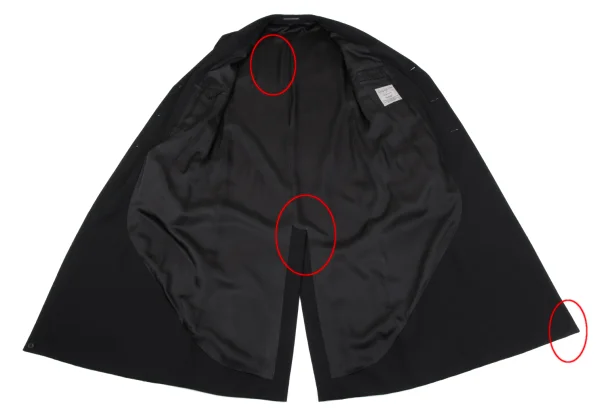 Yohji Yamamoto POUR HOMME Wool Gaba Doctor Jacket K-162418_011