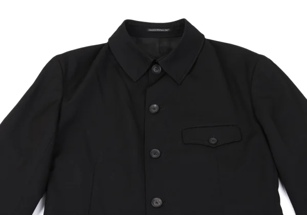 Yohji Yamamoto POUR HOMME Wool Gaba Asymmetry Long Jacket K-162419_002