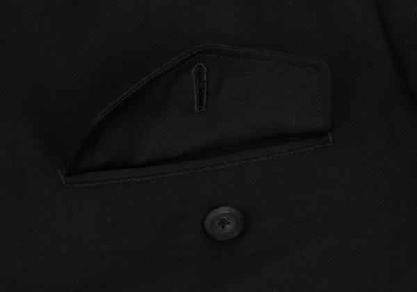Yohji Yamamoto POUR HOMME Wool Gaba Asymmetry Long Jacket K-162419_004