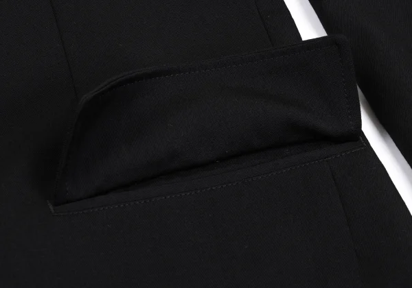 Yohji Yamamoto POUR HOMME Wool Gaba Asymmetry Long Jacket K-162419_009